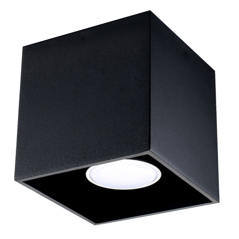 Plafon QUAD 1 czarny SOLLUX SL.0022