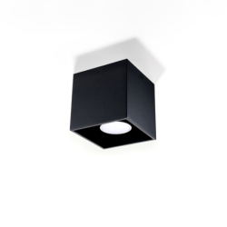 Plafon QUAD 1 czarny SOLLUX SL.0022