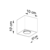 Plafon QUAD 1 biały SOLLUX SL.0027