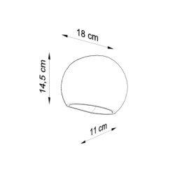 Kinkiet ceramiczny GLOBE SOLLUX SL.0032