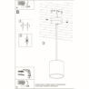 Lampa wisząca ORBIS 1 czarny SOLLUX SL.0051