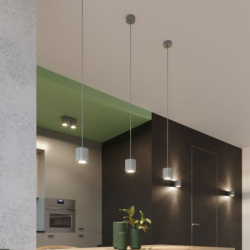 Lampa wisząca ORBIS 1 szary SOLLUX SL.0052