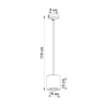 Lampa wisząca ORBIS 1 biały SOLLUX SL.0053