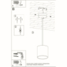 Lampa wisząca ORBIS 1 biały SOLLUX SL.0053