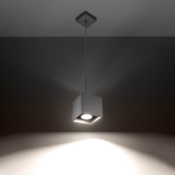 Lampa wisząca QUAD 1 szary SOLLUX SL.0061