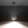 Lampa wisząca QUAD 1 szary SOLLUX SL.0061