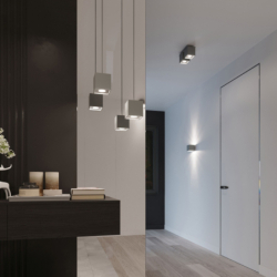 Lampa wisząca QUAD 1 szary SOLLUX SL.0061