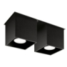 Plafon QUAD 2 czarny SOLLUX SL.0063