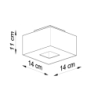 Plafon MONO 1 czarny SOLLUX SL.0070