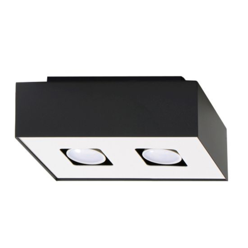 Plafon MONO 2 czarny SOLLUX SL.0071