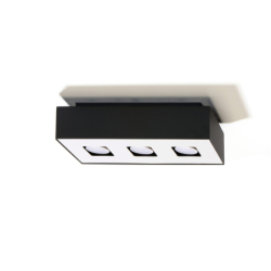 Plafon MONO 3 czarny SOLLUX SL.0072