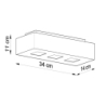 Plafon MONO 3 czarny SOLLUX SL.0072