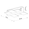 Plafon FENIKS 2 naturalne drewno SOLLUX SL.0076