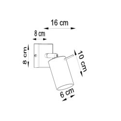 Kinkiet RING czarny SOLLUX SL.0091