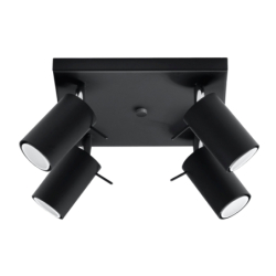 Plafon RING 4 czarny SOLLUX SL.0094