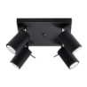 Plafon RING 4 czarny SOLLUX SL.0094