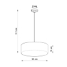 Lampa wisząca ARENA 35 szara SOLLUX SL.0116