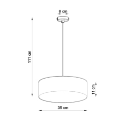 Lampa wisząca ARENA 35 biała SOLLUX SL.0117