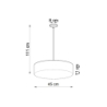 Lampa wisząca ARENA 45 czarna SOLLUX SL.0118