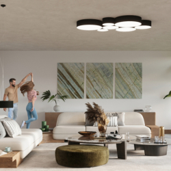 Lampa wisząca ARENA 45 czarna SOLLUX SL.0118