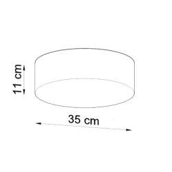 Plafon ARENA 35 biała SOLLUX SL.0123