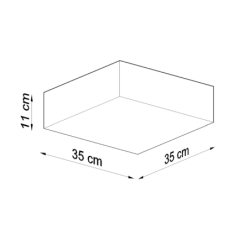 Plafon HORUS 35 biały SOLLUX SL.0138