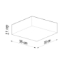 Plafon HORUS 35 biały SOLLUX SL.0138
