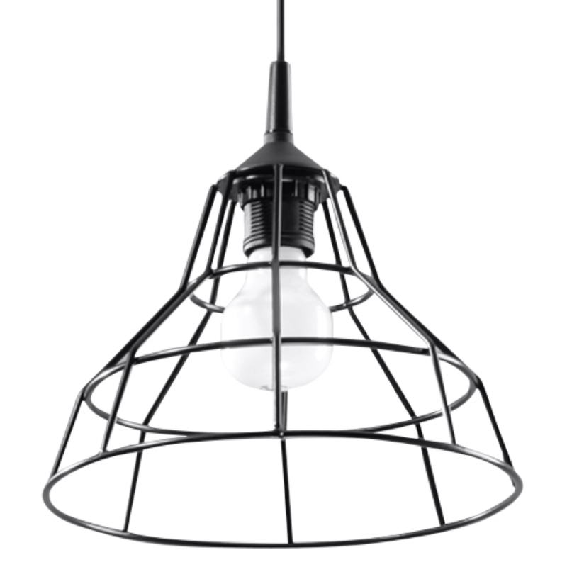Lampa wisząca ANATA czarna SOLLUX SL.0146