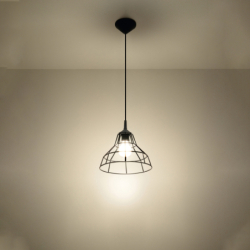 Lampa wisząca ANATA czarna SOLLUX SL.0146