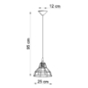 Lampa wisząca ANATA czarna SOLLUX SL.0146