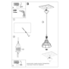 Lampa wisząca ANATA czarna SOLLUX SL.0146