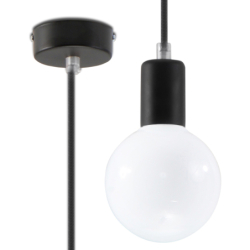 Lampa wisząca EDISON czarna...