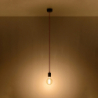 Lampa wisząca EDISON czarna SOLLUX SL.0152