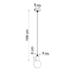 Lampa wisząca EDISON czarna SOLLUX SL.0152