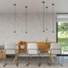 Lampa wisząca EDISON czarna SOLLUX SL.0152