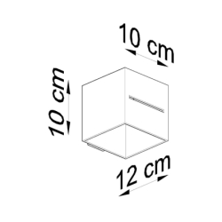 Kinkiet LOBO szary SOLLUX SL.0205