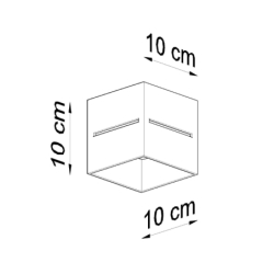 Plafon LOBO szary SOLLUX SL.0208