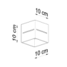 Plafon LOBO szary SOLLUX SL.0208