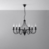 Żyrandol MINERWA 7 czarny SOLLUX SL.0219