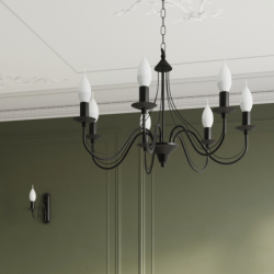 Żyrandol MINERWA 7 czarny SOLLUX SL.0219