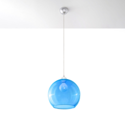 Lampa wisząca BALL błękitna SOLLUX SL.0251