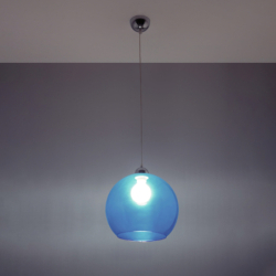 Lampa wisząca BALL błękitna SOLLUX SL.0251