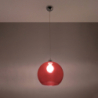 Lampa wisząca BALL czerwona SOLLUX SL.0253