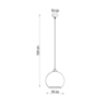 Lampa wisząca BALL czerwona SOLLUX SL.0253