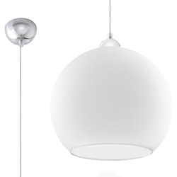 Lampa wisząca BALL biała...