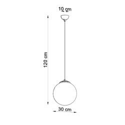Lampa wisząca UGO 30 chrom SOLLUX SL.0264