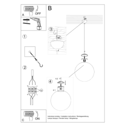Lampa wisząca UGO 30 chrom SOLLUX SL.0264