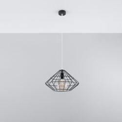 Lampa wisząca UMBERTO czarna SOLLUX SL.0294
