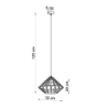 Lampa wisząca UMBERTO czarna SOLLUX SL.0294