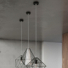 Lampa wisząca UMBERTO czarna SOLLUX SL.0294